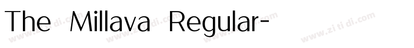 The Millava Regular字体转换 The Millava Regular字体转换